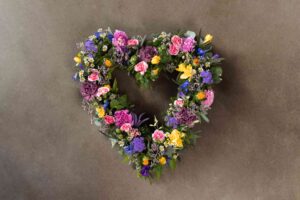 Farverigt hjerte (åbent)